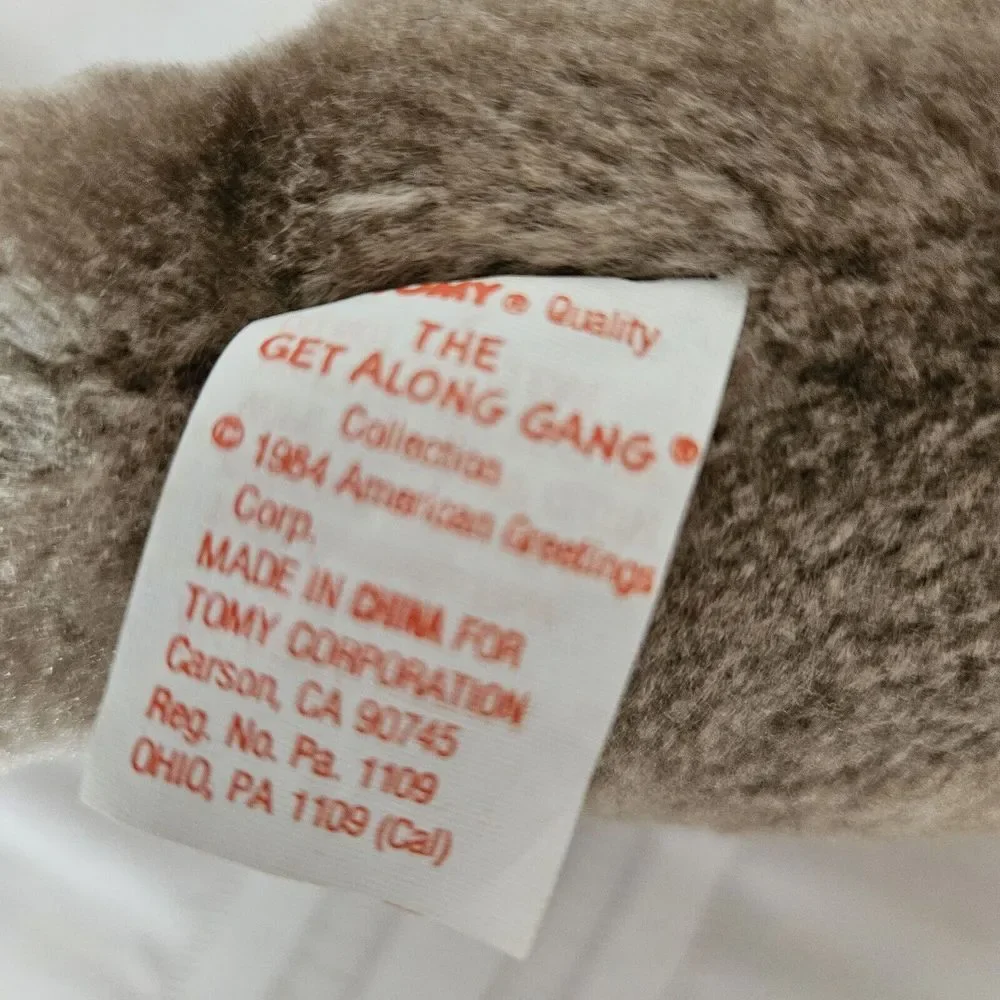 Vintage 1984 Tomy Get Along Gang Portia Porcupine Plush Stuffed Animal‎ Toy